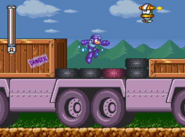 Mega Man 7 screenshot - Turbo Man